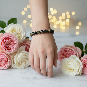 Golden Sheen Obsidian Bracelet – Protection, Empowerment & Inner Vision - Heavenly Crystals Online