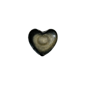 Golden Sheen Obsidian Heart – Protection & Personal Power - Heavenly Crystals Online