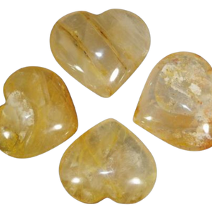 Golden Healer Quartz Heart - Small
