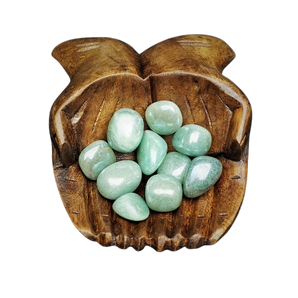 Green Aventurine Aura Tumbled Stone - Heavenly Crystals Online