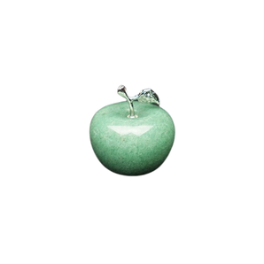 Green Aventurine Carved Apple – Healing Crystal for Luck, Prosperity & Heart Chakra Energy - Heavenly Crystals Online