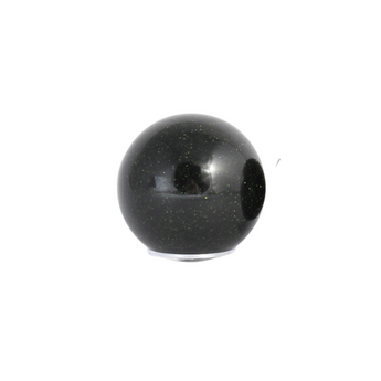 Green Goldstone Sphere (Manmade - glass with copper) with a wooden sphere (149g) - Prosperity & Confidence - Heavenly Crystals Online