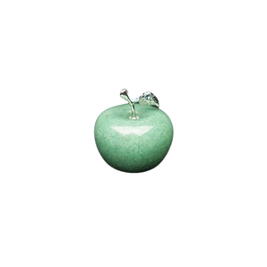 Green Aventurine Carved Apple - Large