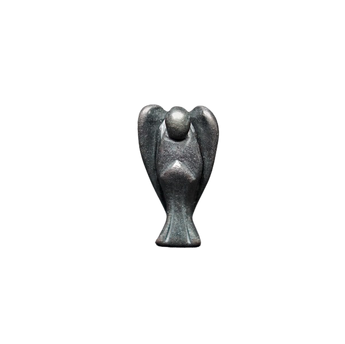 Hematite Angel (50mm) – Hand‑Carved Protection Guardian for Grounding, Strength & Energy Shielding - Heavenly Crystals Online