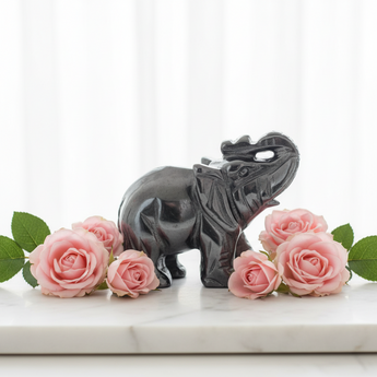 Hematite Elephant (336g) – Grounding, Protection & Strengthening Energy - Heavenly Crystals Online