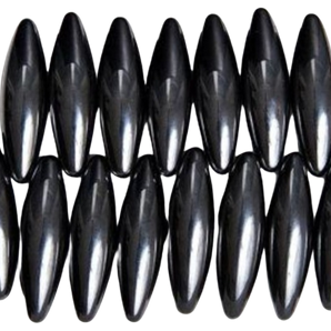 Hematite Magnetic Bullet Tumbled Stone - Root Chakra Support, Strength & Energetic Anchoring - Heavenly Crystals Online