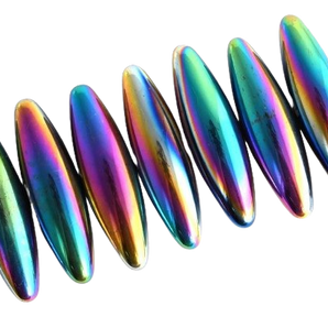 Hematite Rainbow Bullet Magnetic Tumbled Stone