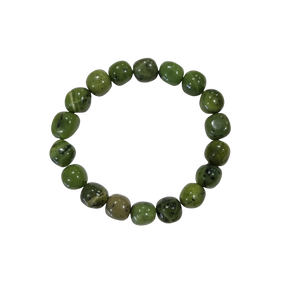 Jade Tumbled Bracelet - 9mm