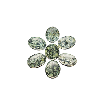 Kambaba Jasper Thumb Worry Stone – Calm, Grounding & Ancient Earth Energy - Heavenly Crystals Online