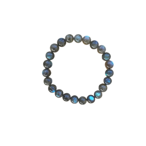 Labradorite Blue Rainbow Bracelet – Intuition, Aura Protection & Iridescent Energy - Heavenly Crystals Online