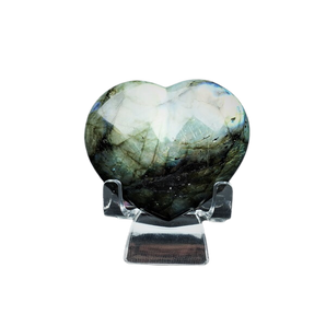 Labradorite Heart (90g) – Protection, Intuition & Inner Magic - Heavenly Crystals Online