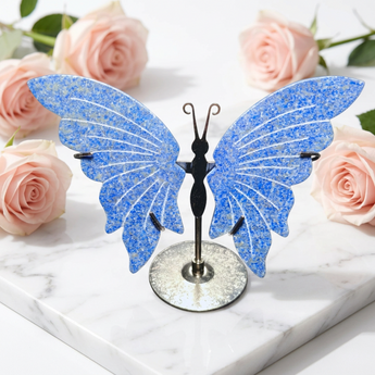Lapis Lazuli Angel Wings (187g) – Hand‑Carved Guardian for Wisdom, Truth & Protection - Heavenly Crystals Online