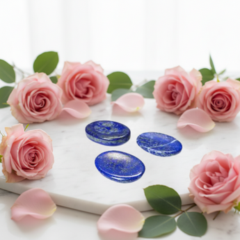 Lapis Lazuli Worry Stone – Wisdom, Truth & Inner Vision - Heavenly Crystals Online