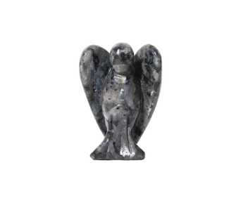 Larvikite Angel (50mm) – Hand‑Carved Protection Guardian for Grounding, Shielding & Intuitive Clarity - Heavenly Crystals Online