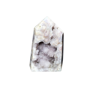 Lavender Amethyst Druzy Tower with Soft Pink Undertones (792g) - Calm, Intuition & Heart‑Led Clarity - Heavenly Crystals Online