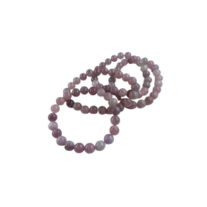 Lavender Rose Quartz Bracelet (8mm) Compassion, Calm & Gentle Heart Healing - Heavenly Crystals Online