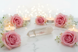 Lemurian Quartz Transmitter Wand (142g) – Channeling Face, Bridge & Phantom Formation - Heavenly Crystals Online