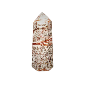 Leopard Skin Jasper Generator Point (92g) – Strength, Grounding & Shamanic Connection - Heavenly Crystals Online