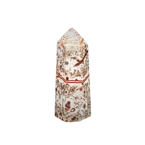 Leopard Skin Jasper Generator Point (92g) – Strength, Grounding & Shamanic Connection - Heavenly Crystals Online