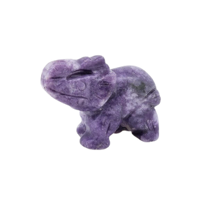 Lepidolite Elephant (51g) Calming Energy, Emotional Balance & Gentle Protection - Heavenly Crystals Online