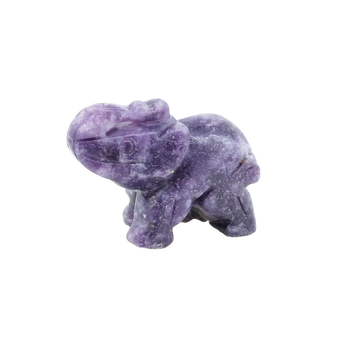 Lepidolite Elephant (55g) – Calming Energy, Emotional Balance & Gentle Nervous System Support - Heavenly Crystals Online
