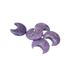 Lepidolite Moons (30mm) – Calming Energy, Emotional Balance & Gentle Protection - Heavenly Crystals Online