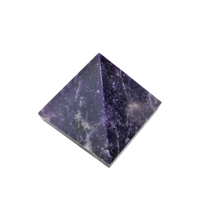 Lepidolite Pyramid (123g) – Calming Energy, Emotional Balance & Nervous System Support - Heavenly Crystals Online