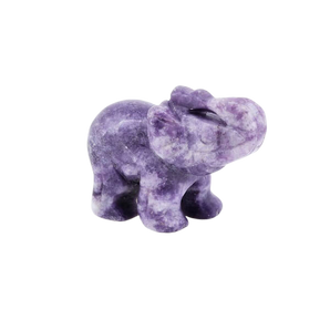 Lepidolite Elephant - 51 grams