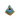 Malachite, Black Obsidian with Gold Foil and Pentagram Symbol Orgonite Pyramid - Heavenly Crystals Online