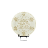 Metatron's Cube Platonic Solids Crystal Grid with Stand – Sacred Geometry for Manifestation & Energy Work - Heavenly Crystals Online