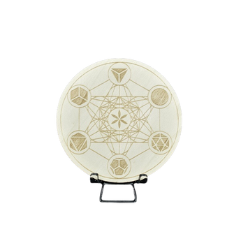 Metatron's Cube Platonic Solids Crystal Grid with Stand – Sacred Geometry for Manifestation & Energy Work - Heavenly Crystals Online