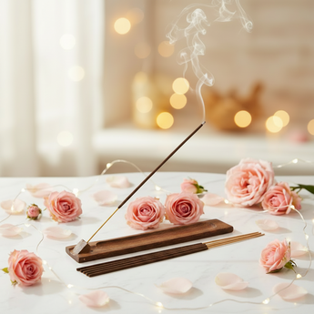 Moldavite Incense Sticks with Stand – Genuine Crystal Aroma for Transformation & Spiritual Growth - Heavenly Crystals Online