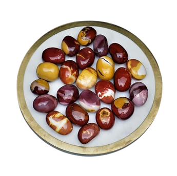 Mookaite Jasper Oval Tumbled Stone - Strength, Vitality & Ancestral Earth Energy - Heavenly Crystals Online
