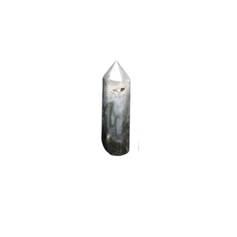 Moss Agate Druzy Generator Point (78g) – Grounding, Growth & Emotional Balance - Heavenly Crystals Online