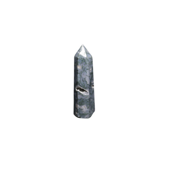 Moss Agate Druzy Generator Point (80g) – Grounding, Growth & Emotional Balance - Heavenly Crystals Online