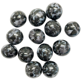 Mystic Merlinite (Gabbro Indigo) Orb Tumbled Stone – Intuition, Shadow Work & Spiritual Awakening - Heavenly Crystals Online