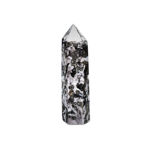 Mystic Merlinite (Indigo Gabbro) Generator Point (143g) – Intuition, Shadow Work & Deep Magic - Heavenly Crystals Online
