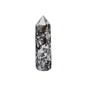 Mystic Merlinite (Indigo Gabbro) Generator Point (143g) – Intuition, Shadow Work & Deep Magic - Heavenly Crystals Online