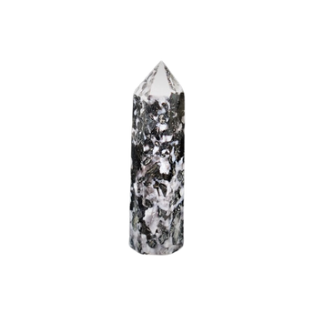 Mystic Merlinite (Indigo Gabbro) Generator Point (143g) – Intuition, Shadow Work & Deep Magic - Heavenly Crystals Online