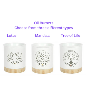 Oil Burner with tealight in Gift Box - Heavenly Crystals Online