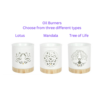 Oil Burner with tealight in Gift Box - Heavenly Crystals Online