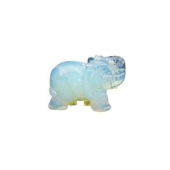 Opalite Elephant (Manmade Glass) – Clarity, Calm & Emotional Healing - Heavenly Crystals Online