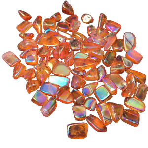 Orange Aura Quartz Tumbled Stone – Creativity, Joy & Energy Activation - Heavenly Crystals Online