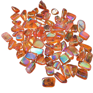 Orange Aura Quartz Tumbled Stone - Small