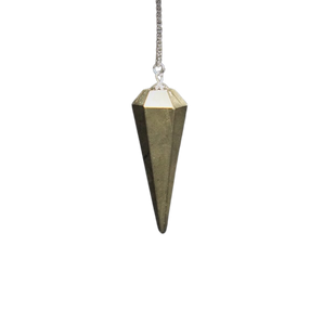 Pyrite Faceted Pendulum