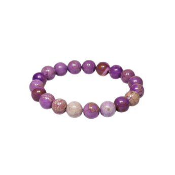 Phosphosiderite Bracelet (10mm) – Calm, Emotional Healing & Spiritual Connection - Heavenly Crystals Online