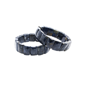 Pietersite Blue Rectangle Bracelet (17mm x 12mm) Intuition, Transformation & Inner Strength - Heavenly Crystals Online