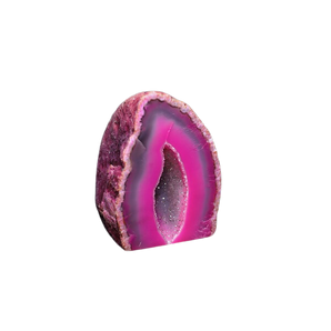 Pink Agate Druzy Cave (188g) Natural Agate Crystal Geode - Heavenly Crystals Online