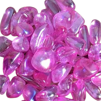 Pink Aura Quartz Tumbled Stone – Love, Joy & Spiritual Awakening - Heavenly Crystals Online