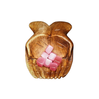 Pink Cat’s Eye Tumbled Stone (Man‑Made) – Love, Compassion & Emotional Calm - Heavenly Crystals Online